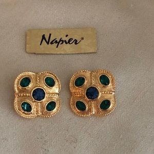 Napier pierced earrings